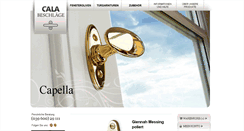 Desktop Screenshot of cala-beschlaege.de
